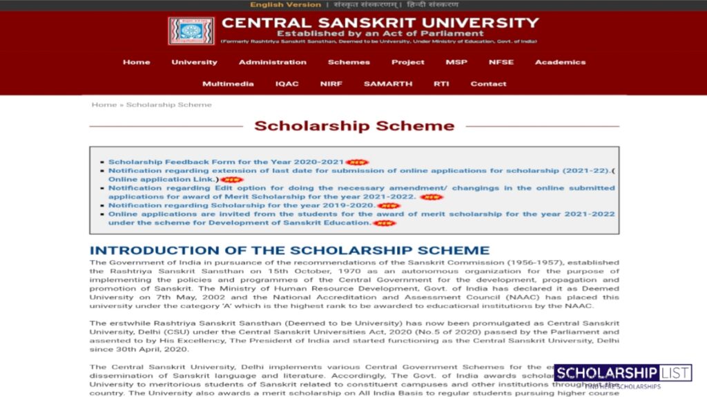 Sanskrit Scholarship