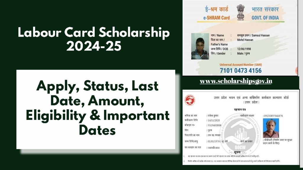 Labour Card Scholarship 2024-25